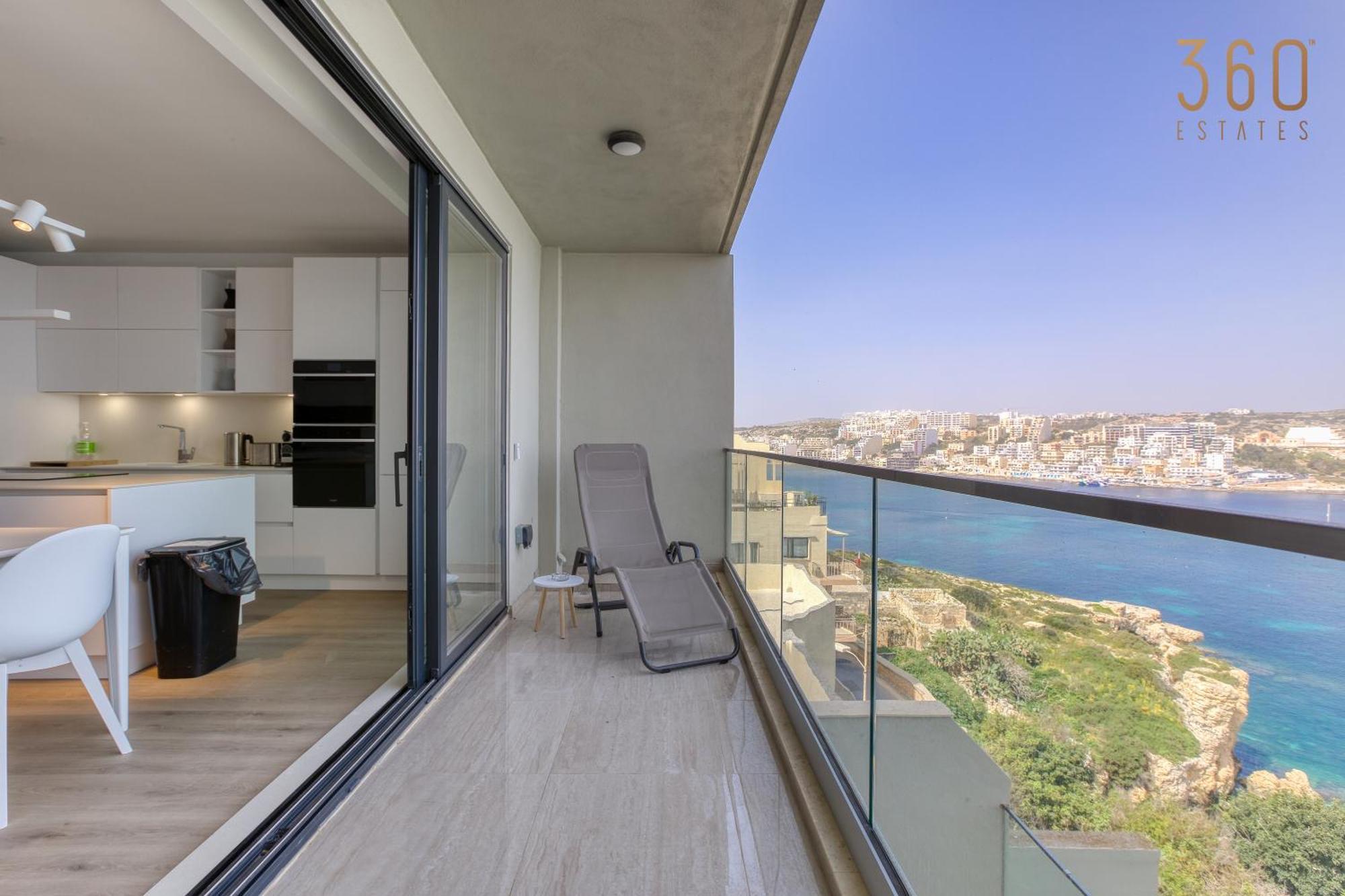 Designer 2Br Home With Stunning Views In St Pauls By 360 Estates San Pawl il-Baħar Kültér fotó